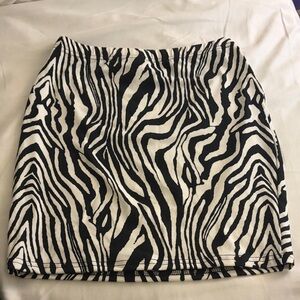Zebra Print Women's Skirt